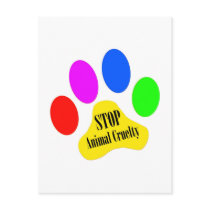 Stop Animal Cruelty Postcard