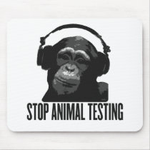 stop animal testing mouse pad