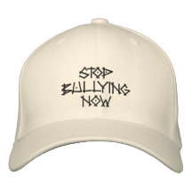 Stop bullying now embroidered hats