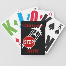 Stop chemtrails poker deck