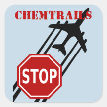 Stop chemtrails stickers