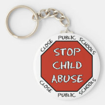 Stop Child Abuse Keychains