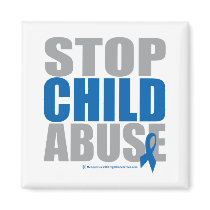 Stop Child Abuse Refrigerator Magnets