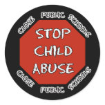 Stop Child Abuse stickers