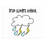 Stop climate Change! Ecology products! Postcards