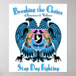 Stop Dog Fighting, American Pit Bull Terrier Dog posters