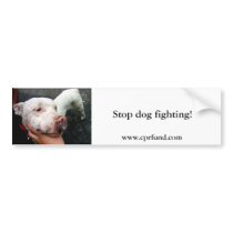 Stop dog fighting! bumper sticker