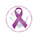 Stop Domestic Violence Ribbon t-shirts