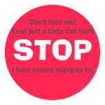 STOP, Don't feed me! Stickers