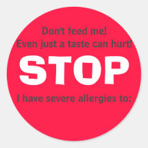 STOP, Don't feed me! Stickers