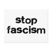Stop Fascism Postcard
