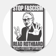 Stop Fascism Round Stickers