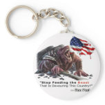 STOP Feeding the Beast keychains