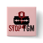 Stop FGM (Female Genital Mutilation) buttons