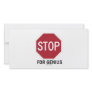 Stop For Genius (Stop Sign) Photo Card