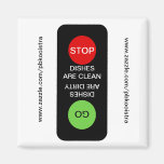 Stop Go Clean Dirty Dishwasher Magnet