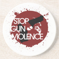 Stop Gun Violence Beverage Coasters