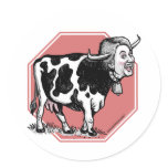 Stop Hillary Mad Cow Anti-Hillary Sticker