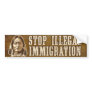 Stop Illegal Immigration Bumper Sticker