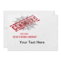 Stop Internet Censorship Custom Announcement