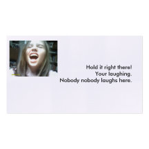 STOP LAUGHING BUSINESS CARD TEMPLATE