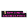 Stop Newt Gingrich! Bumper Stickers