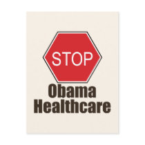 Stop Obama Healthcare Postcard