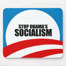 STOP OBAMA SOCIALISM MOUSE PAD