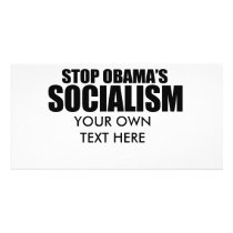 STOP OBAMA SOCIALISM PHOTO CARD TEMPLATE