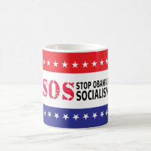 Stop Obama's Socialism - SOS Coffee Mug