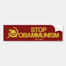 Stop Obammunism (red version) Bumper Stickers