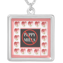 STOP PUPPY MILLS CHARM - NECKLACE