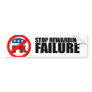 STOP REWARDING FAILURE BUMPER STICKER