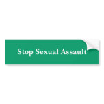 Stop Sexual Assault bumper stickers