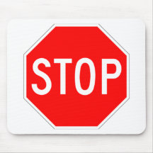 Stop Sign Customisable Mousepad