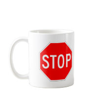 Stop Sign Customisable Mugs
