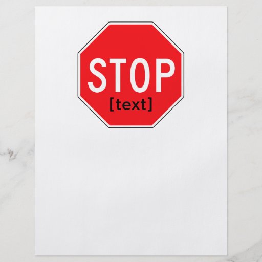 Stop Sign for a Cause Flyers