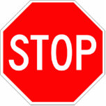 Stop Sign Photo Cut Out photo sculptures