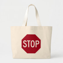 Stop Sign Tote Bag
