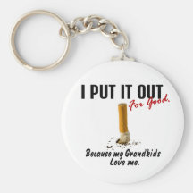 Stop Smoking I Put It Out Grandkids Love Me Key Chain