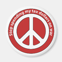Stop Spending my Tax Dollars on War Fridge Magnets