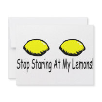 Stop Staring At My Lemons