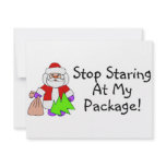 Stop Staring At My Package 2 invitations