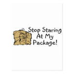 Stop Staring At My Package Postcard