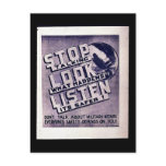Stop Talking Look What Happens Listen Its Safer postcards