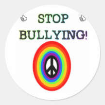 stop the bullying sign sticker