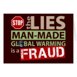 Stop the Lies about Global Warming cards
