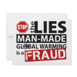 Stop the Lies about Global Warming invitations