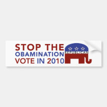 Stop the Obamination Bumper Sticker