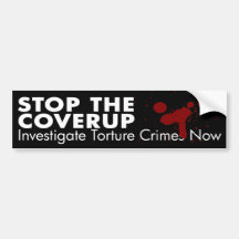 Stop the Torture Coverup Bumper Sticker